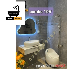 COMBO NHÀ TẮM GƯƠNG MÂY 14 MÓN