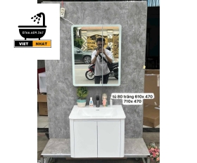 TỦ LAVABO MÀU TRẮNG 60X47 NHỰA PVC
