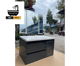 TỦ NHỰA PVC MÀU XÁM ĐEN 80-47