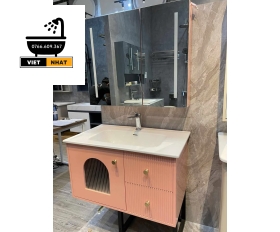 TỦ NHỰA ĐẶC PVC - MÀU HỒNG PASTEL