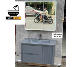TỦ LAVABO XÁM 80X47