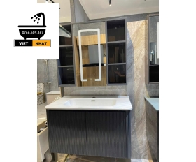 TỦ LAVABO MÀU XÁM - LAM SÓNG 80X47