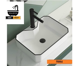 5084 Lavabo Vuông Viền Đen