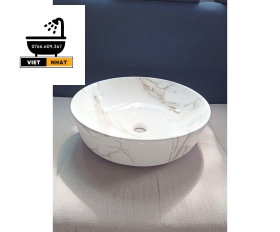 LAVABO TRÒN VÂN ĐÁ