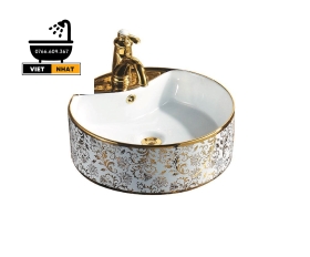 LAVABO TRÒN - HỌA TIẾT HOÀNG GIA