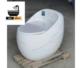 BỒN CẦU TRỨNG TRẮNG VÂN ĐÁ