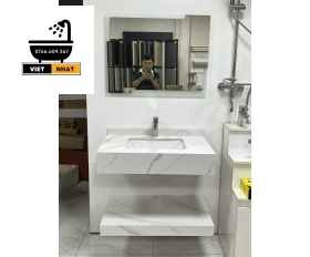 BÀN ĐÁ 2 TẦNG ÂM TRẮNG 