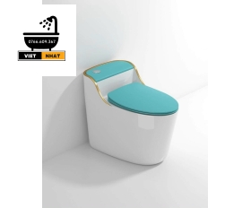 Bồn cầu 1 khối xanh Ngọc Bích