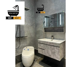 COMBO NHÀ TẮM TỦ XÁM 80*47