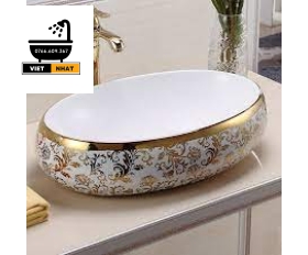 LAVABO OVAL - HỌA TIẾT HOÀNG GIA 