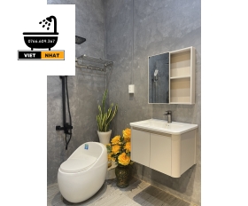 COMBO NHÀ TẮM CẦU TRỨNG 12 MÓN TỦ BE