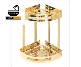 KỆ GÓC 2 TẦNG MÀU VÀNG