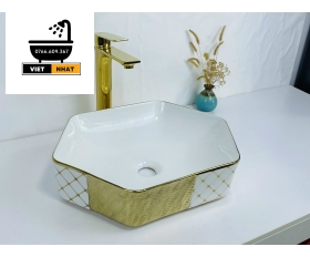 Lavabo Lục Giác Vàng