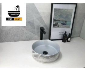 LAVABO MEN NHÁM XÁM BẠC