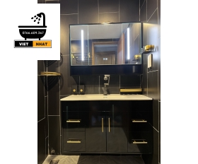 TỦ LAVABO NHỰA PVC MÀU ĐEN