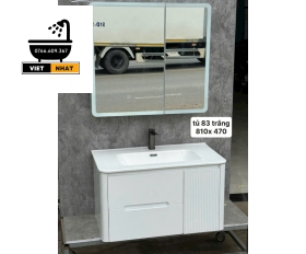 TỦ LAVABO MÀU TRẮNG 80X47 