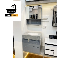 TỦ LAVABO NHỰA PVC - MẶT ĐÁ 60X47