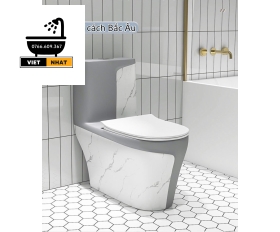 BỒN CẦU XÁM VÂN ĐÁ