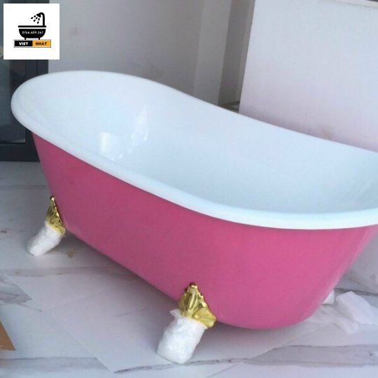BỒN TẮM CHÂN RỒNG - MÀU HỒNG