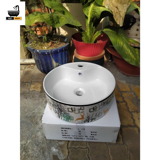LAVABO HƯƠU TRÒN VÀNG 