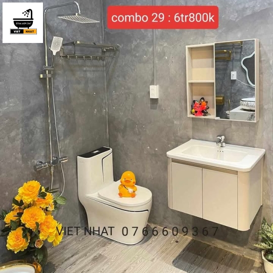COMBO NHÀ TẮM TỦ BE