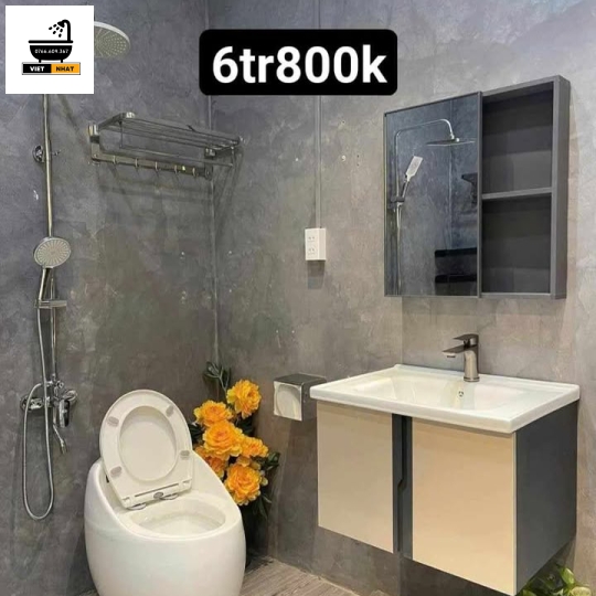 COMBO NHÀ TẮM CẦU TRỨNG TỦ LAVABO