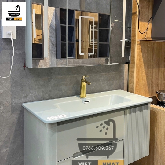 TỦ LAVABO MÀU XANH NGỌC 
