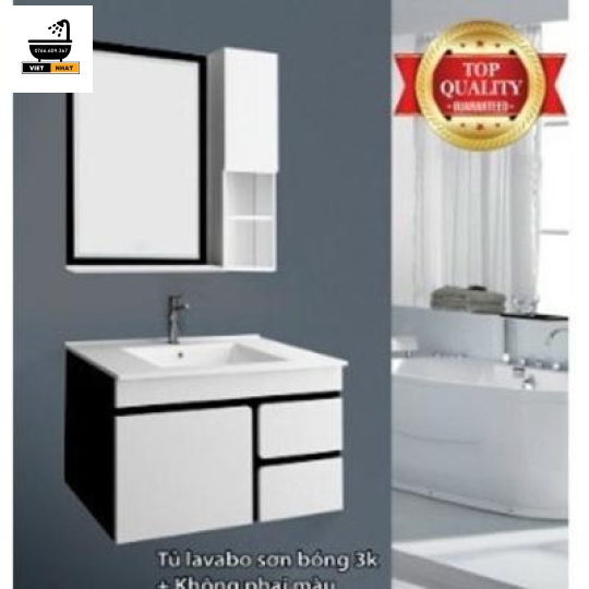 TỦ LAVABO MÃ 31 - NHỰA PVC - LAVABO ÂM 80X47
