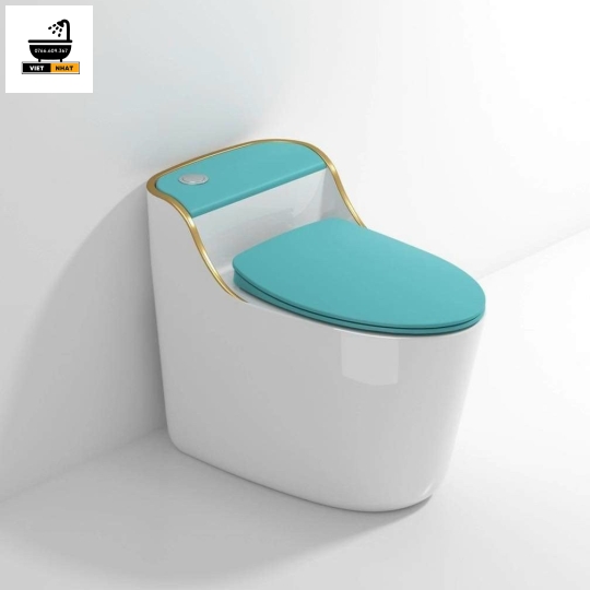 Bồn cầu 1 khối xanh Ngọc Bích