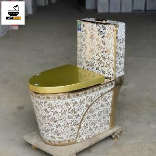 BỒN CẦU VÀNG HỌA TIẾT - HOÀNG GIA