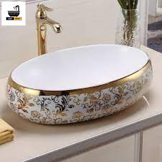 LAVABO OVAL - HỌA TIẾT HOÀNG GIA 