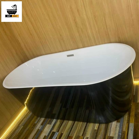 BỒN TẮM OVAL ĐEN VUÔNG