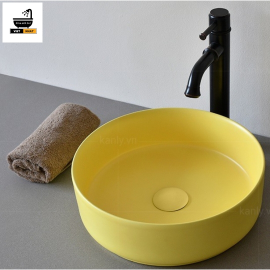 LAVABO SỨ VÀNG 