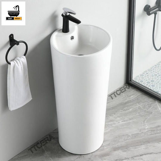 LAVABO TRỤ TRẮNG 