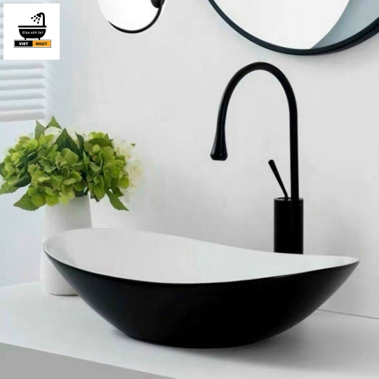 Lavabo Thuyền Nhám Đen