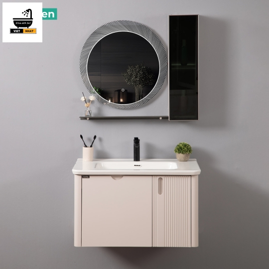 TỦ LAVABO NHỰA PVC 80X47