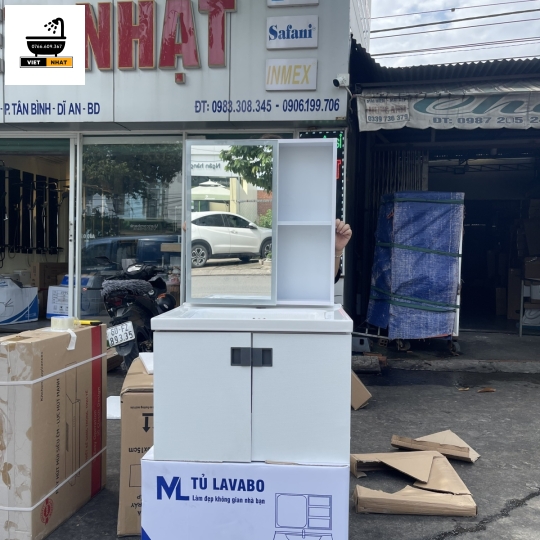 TỦ LAVABO TRẮNG 60X47